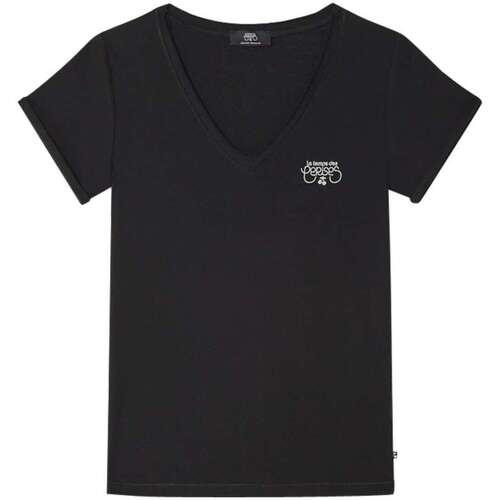 Vêtements Femme T-shirts manches courtes Le Temps des Cerises 156725VTPE24 Noir