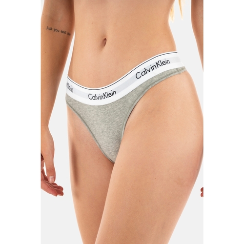 Sous-vêtements Femme Culottes & slips Calvin Klein Jeans classics 0000f3786e Gris