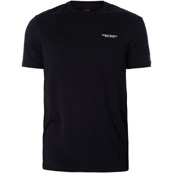 Vêtements Homme T-shirts manches courtes EAX T-shirt de logo Bleu