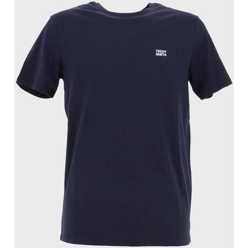 Vêtements Homme T-shirts adidas manches courtes Teddy Smith The tee 1 mc Bleu