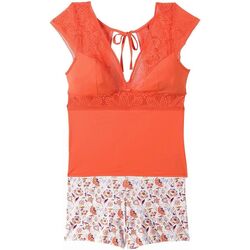 Vêtements Femme Pyjamas / Chemises de nuit Pomm'poire Top short orange Etoile Orange