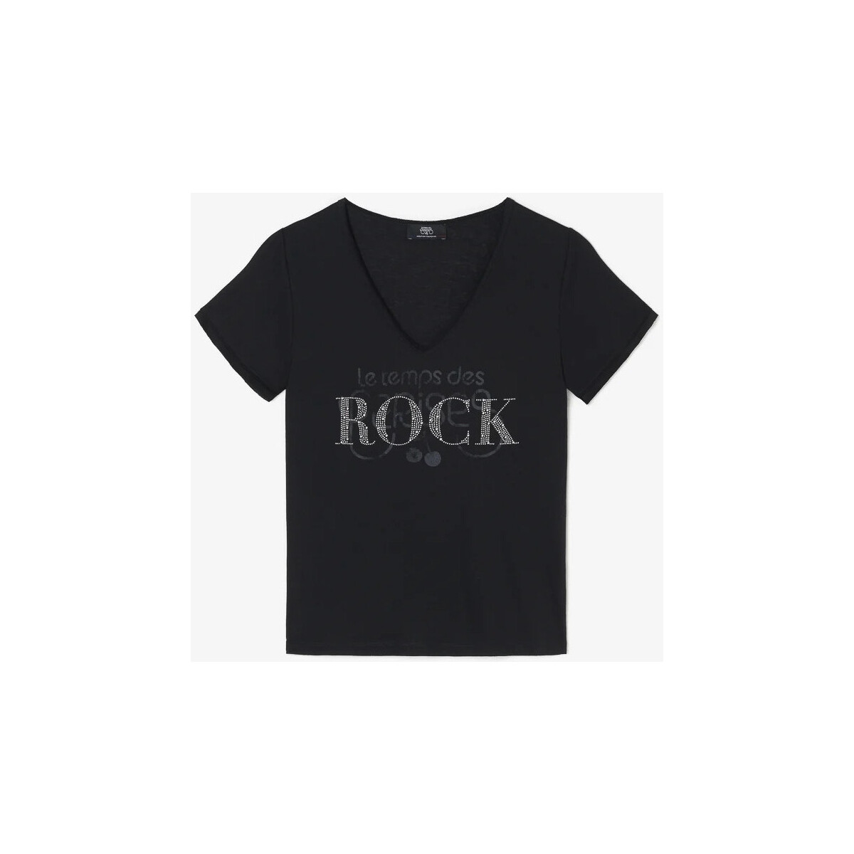 Vêtements Femme T-shirts & Polos Le Temps des Cerises T-shirt quinn noir imprimé Noir