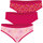Sous-vêtements Femme Culottes & slips Athena Lot de 3 slips femme Ecopack Mode Rose