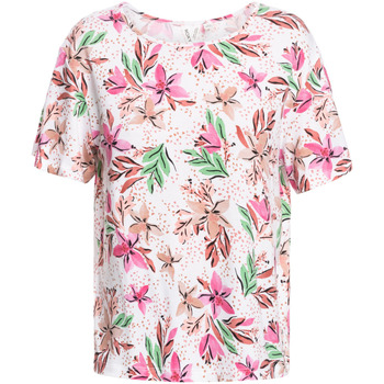 Vêtements Fille T-shirts & Polos Roxy Flowers For Life Blanc