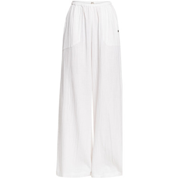 Vêtements Fille Pantalons Roxy What A Vibe Blanc