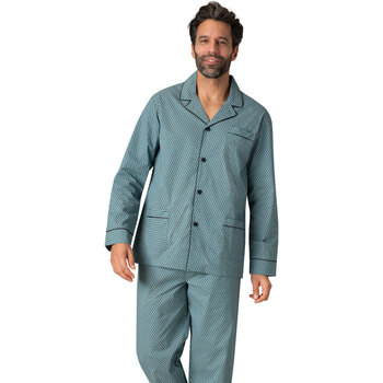 Vêtements Homme Pyjamas / Chemises de nuit Eminence Pyjama long ouvert homme Héritage Vert