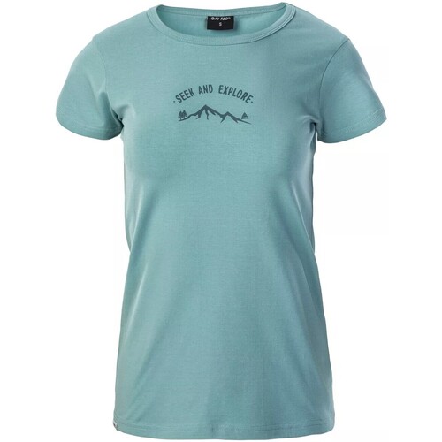 Vêtements Femme T-shirts manches longues Hi-Tec IG618 Bleu