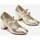 Chaussures Femme Escarpins Vera Collection Escarpin avec double brides, Doré clair Doré