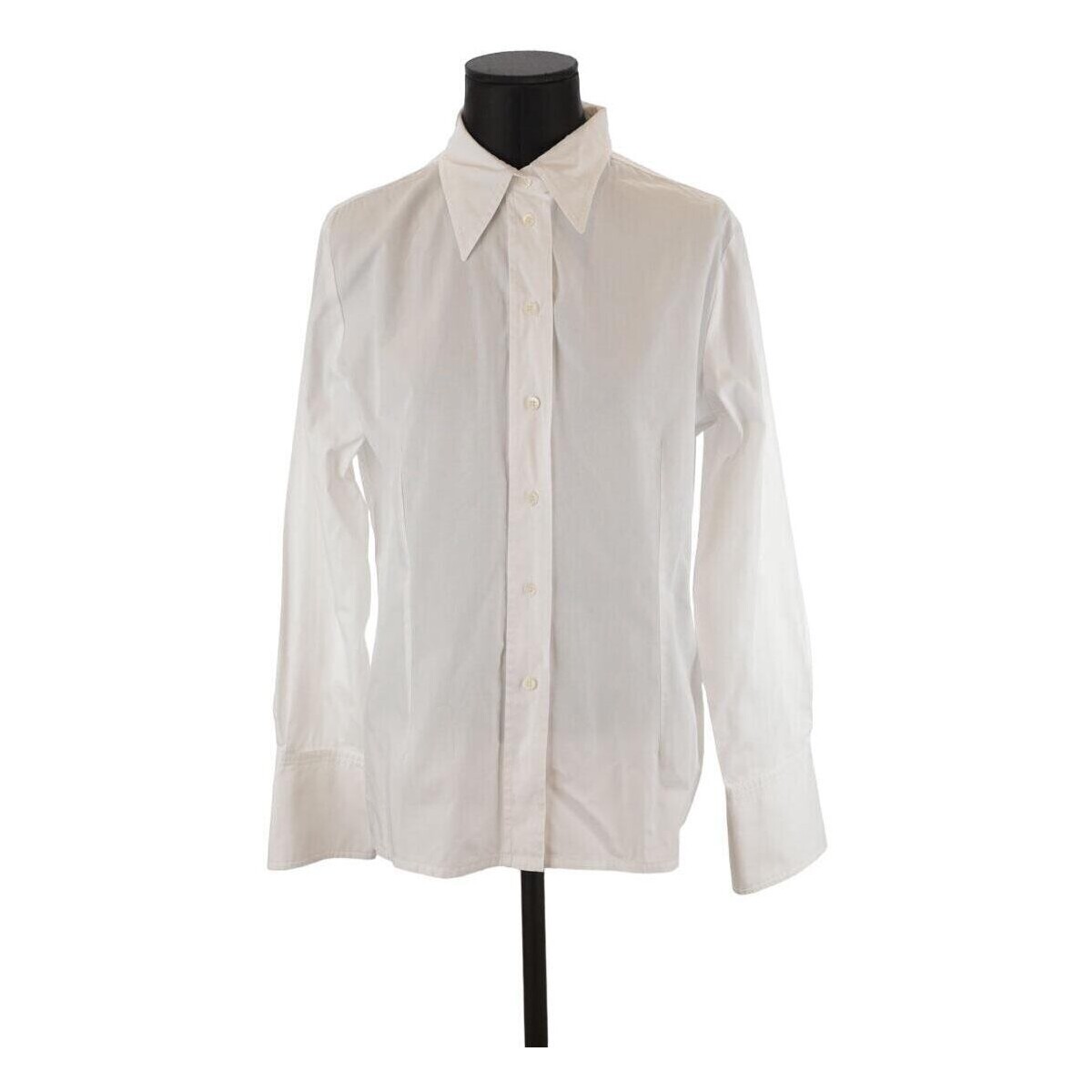 Vêtements Femme Débardeurs / T-shirts sans manche Saint Laurent Chemise en coton Blanc