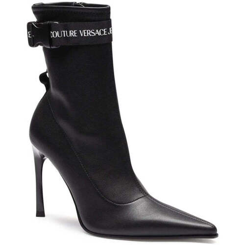 Chaussures Femme Bottines Versace JEANS length Couture sadie booties Noir