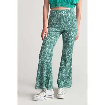 Vêtements Fille Pantalons Elasthanne / Lycra / Spandexises Pantalon jayagi à motif fleuri Vert