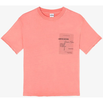 Vêtements Garçon Portefeuilles / Porte-monnaie Le Temps des Cerises T-shirt hyacibo rose saumon Orange