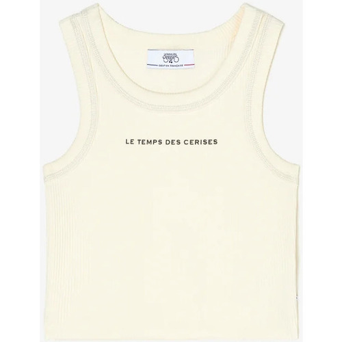 Vêtements Fille Débardeurs / T-shirts sans manche Yves Saint Laureises Top court murgi crème Blanc