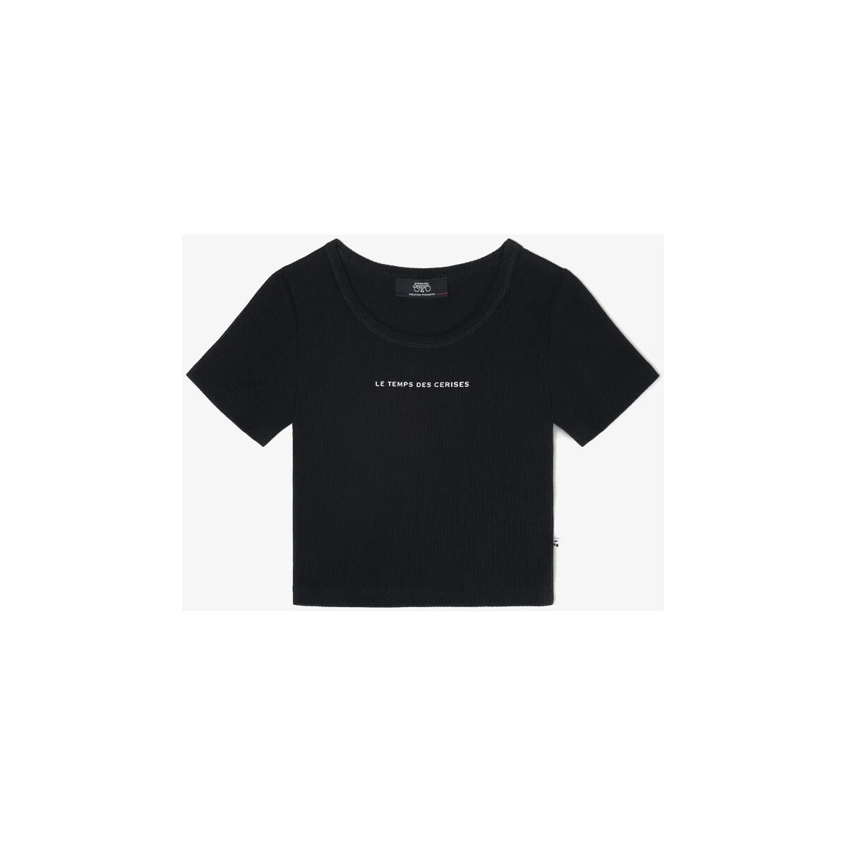 Vêtements Fille T-shirts & Polos Le Temps des Cerises Crop top yukongi noir Noir