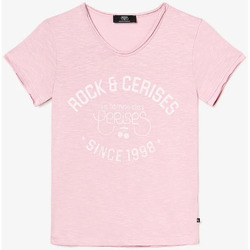 Vêtements Fille LA MODE RESPONSABLE Le Temps des Cerises T-shirt aimegi rose Rose