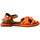 Chaussures Femme Sandales et Nu-pieds Lune Et L'autre Sandale carine Orange