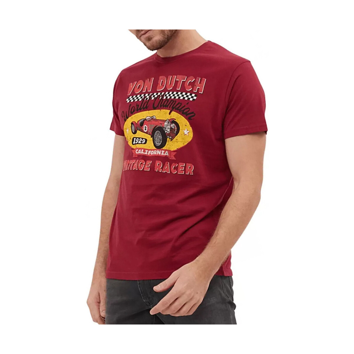 Vêtements Homme T-shirts manches courtes Von Dutch VD/TRC/LEADER Rouge
