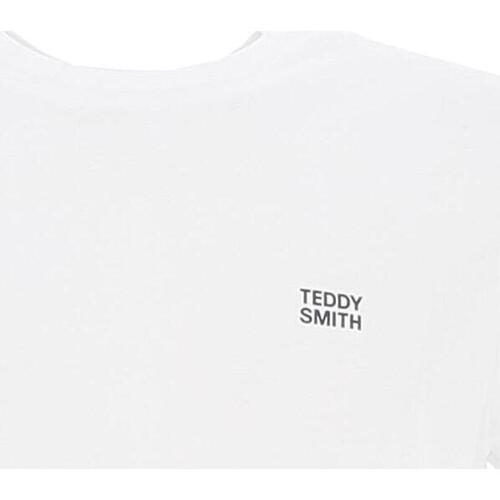 Vêtements Homme Chemise Coton Droite Teddy Smith The tee 1 mc Blanc