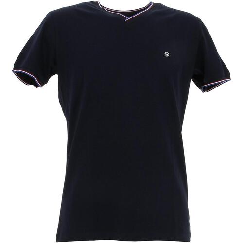Vêtements Homme T-shirts double-breasted courtes Benson&cherry Tricolore t-shirt mc Bleu