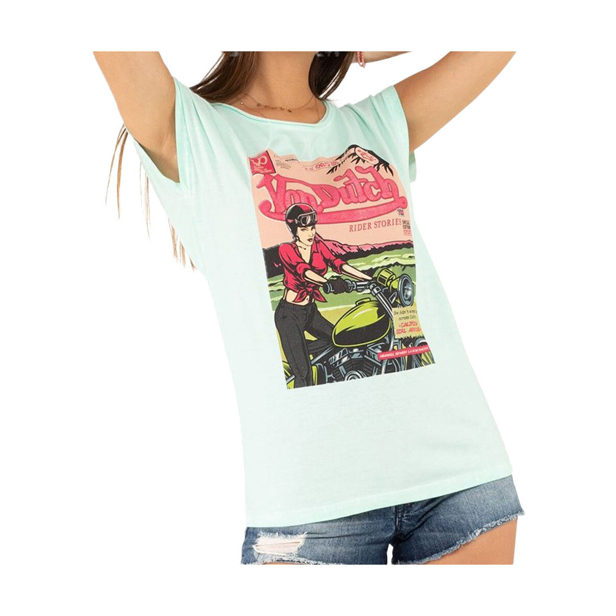 Vêtements Femme T-shirts & Polos Von Dutch VD/TRC/STORY Bleu