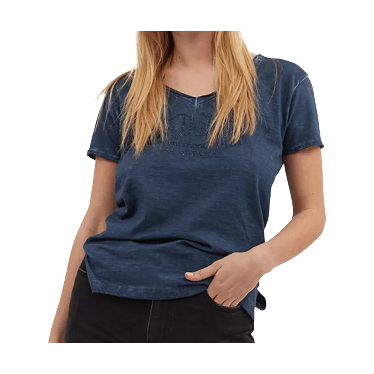 Vêtements Femme T-shirts manches courtes Von Dutch VD/TVC/OASIS Bleu