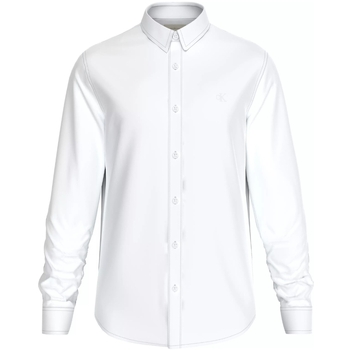 Vêtements Homme Chemises manches longues Calvin Klein jacket Jeans Chemise  Ref 61866 YAF Blanc Blanc