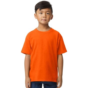 Vêtements Enfant Heavy Lime Mc Coton Gildan 65000B Orange