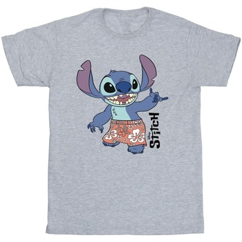 Vêtements Fille T-shirts manches courtes Disney Lilo & Stitch Bermuda Shorts Gris