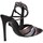 Chaussures Femme Sandales et Nu-pieds Francescomilano A10 11D Escarpins Femme Lilas de pelotro noir Noir