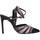 Chaussures Femme Sandales et Nu-pieds Francescomilano A10 11D Escarpins Femme Lilas de pelotro noir Noir