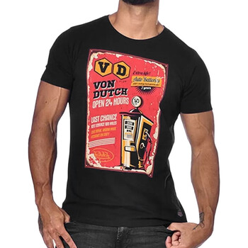 Vêtements Homme T-shirts flap-pocket manches courtes Von Dutch VD/TRC/STAT Noir