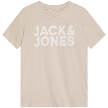 Vêtements Garçon Treated cotton shirt Jack & Jones 12152730 Beige
