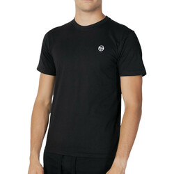 MSGM Black Jersey T-shirt With Logo Print