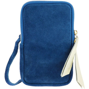 Sacs Femme Sacs Dupond Durand HACE mini sac à bandoulière pour téléphone en cuir daim Bleu