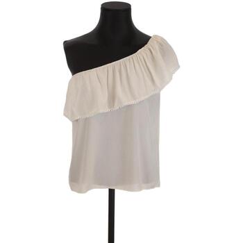 Vêtements Femme Débardeurs / T-shirts sans manche Sézane Top en soie Blanc