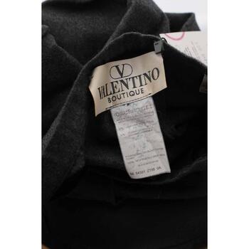 Valentino Pantalon droit en laine Gris