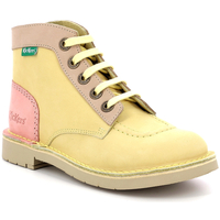 Chaussures Fille Boots Kickers Kick Col Jaune