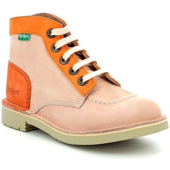 Chaussures Fille Valentino Boots Kickers Kick Col Orange