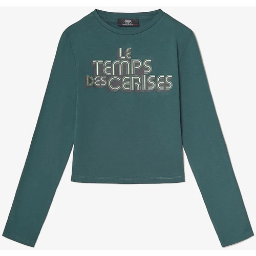 Vêtements Fille T-shirts & Polos Le Temps des Cerises Top court willergi vert bouteille Vert
