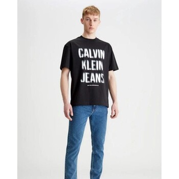 Vêtements Homme T-shirts manches courtes Calvin Klein Sneakers J30J324648BEH Noir