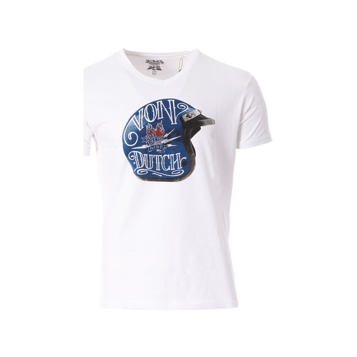 Vêtements Homme T-shirts manches courtes Von Dutch VD/TVC/WIND Blanc