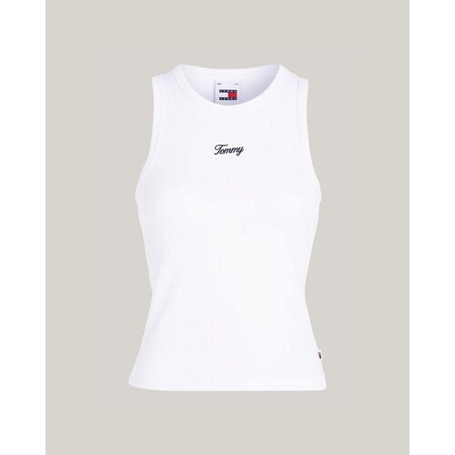 Tommy Hilfiger DW0DW17838YBR Blanc - Vêtements T-shirts & Polos Femme 41,95  €
