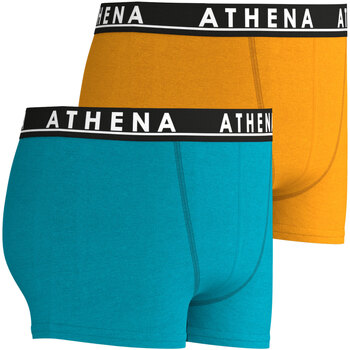 Athena Lot de 2 boxers garçon Citypack Easy Color Bleu