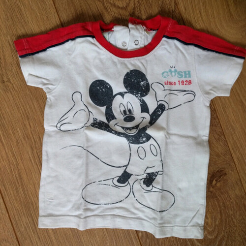 Vêtements Garçon Moyen : 3 à 5cm Disney T-shirt manches courtes blanc Disney - 18 mois Blanc