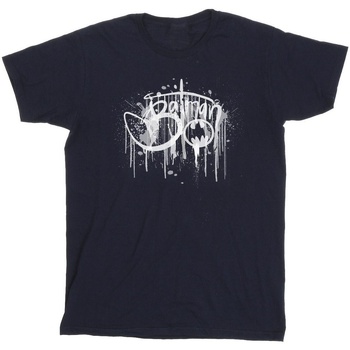 Vêtements Fille T-shirts manches longues Dc Comics Batman Paint Splatter Bleu