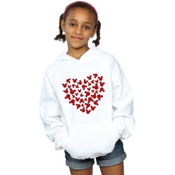 Vêtements Fille Sweats Disney Mickey Mouse Heart Silhouette Blanc