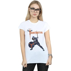 Vêtements Femme T-shirts manches longues Marvel Black Widow Movie Taskmaster Pose Blanc