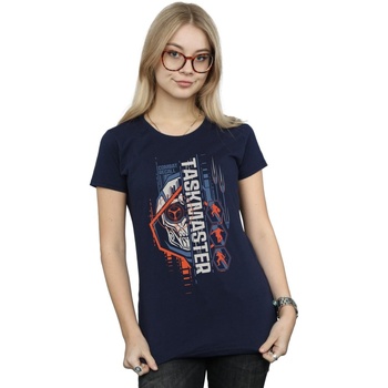 Vêtements Femme T-shirts manches longues Marvel Black Widow Movie Taskmaster Combat Recall Bleu