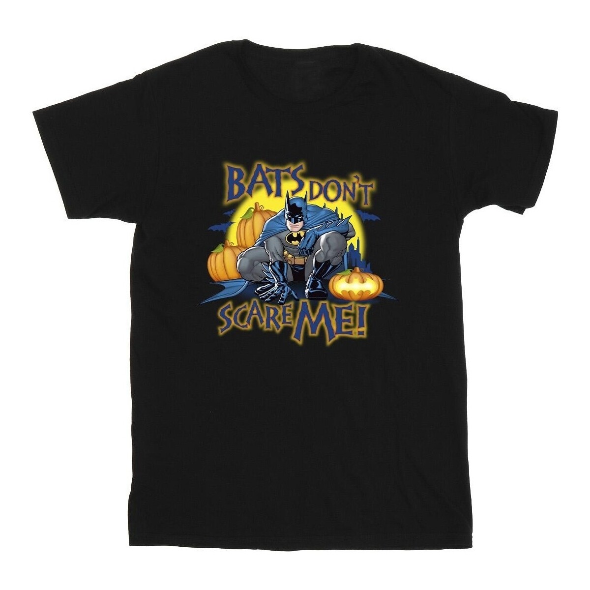 Vêtements Fille T-shirts manches longues Dc Comics Batman Bats Don't Scare Me Noir