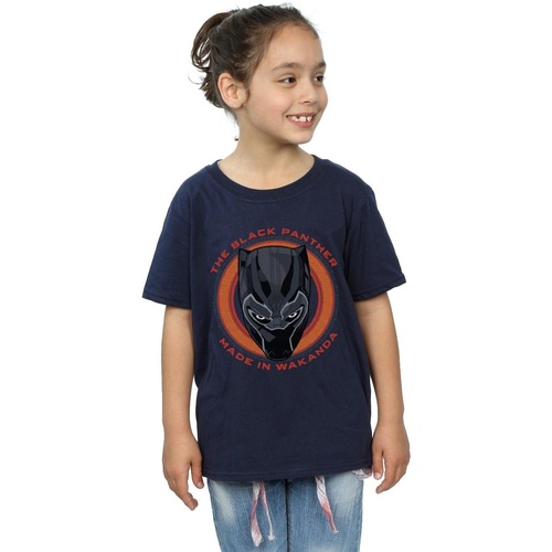 Vêtements Fille T-shirts manches longues Marvel Black Panther Made in Wakanda Red Bleu